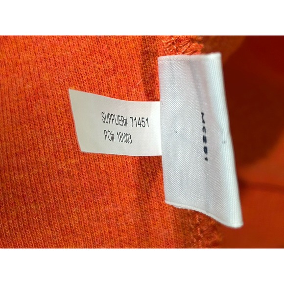 Polo Ralph Lauren Men's French Rib Quarter Zip Pullover‎ Sweatshirt XXL Orange - Picture 10 of 10